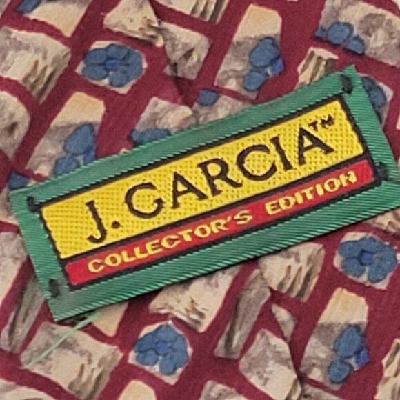 J. Garcia Men's Tie Collectors Edition 100% Silk Stonehenge Ltd. Hand Sewn USA - Picture 3 of 5